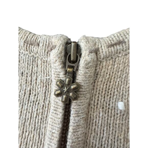 Croft & Barrow Winter Holiday Medium Women’s Sweater Birds Snowflakes Granny - Picture 3 of 8